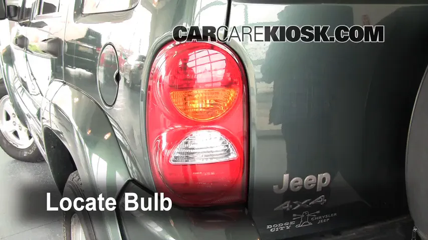 2002 Jeep Liberty Limited 3.7L V6 Luces Luz de giro trasera (reemplazar foco)